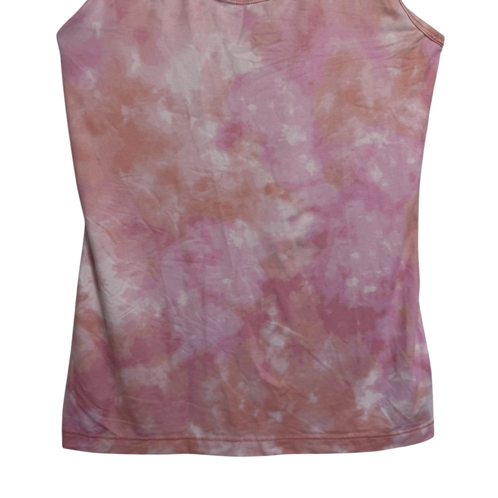 Athleta Womens Pink Tie Dye Racerback Keyhole Activewear Tank Top Size Small - Picture 4 of 11
